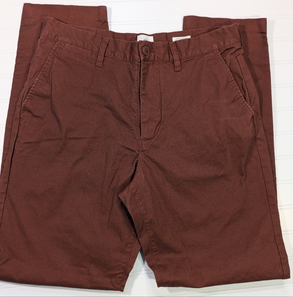 H&M Brown/Copper Slim Fit Stretch Chino - Picture 2 of 5